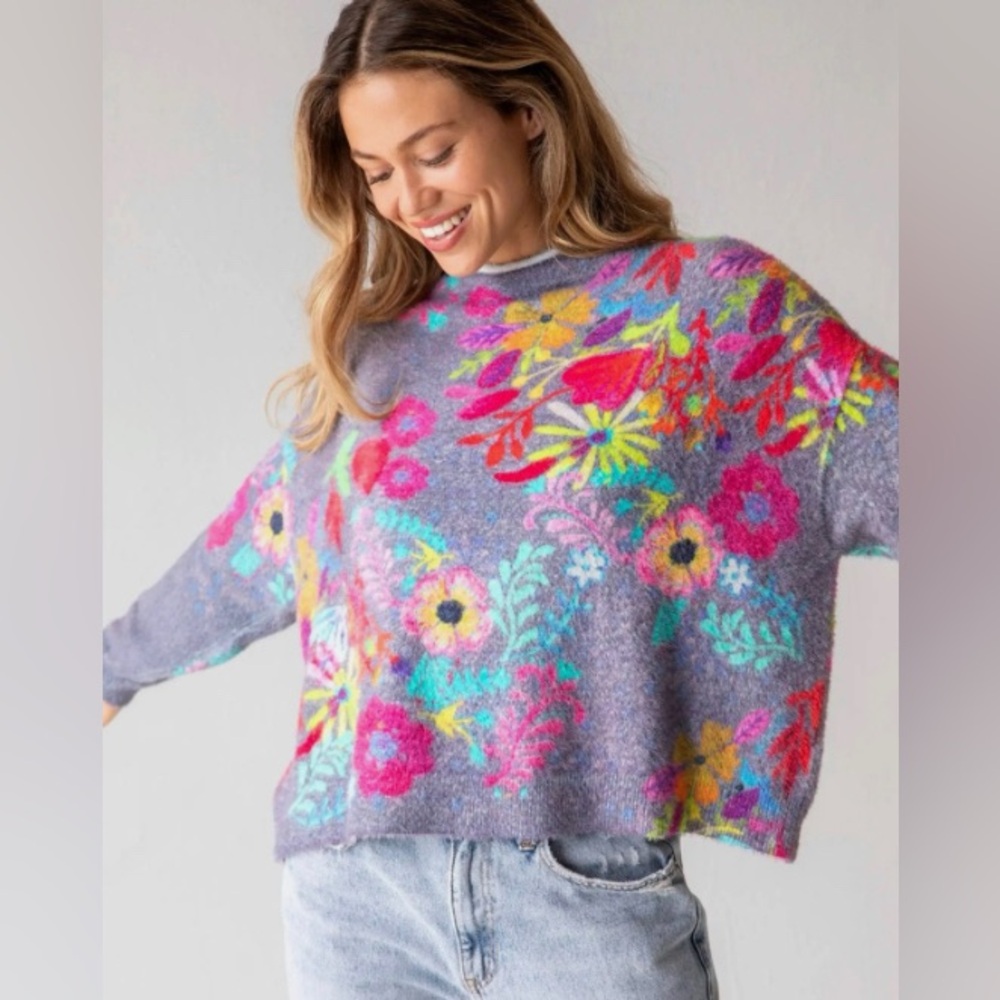Natural Life Fuzzy Boho Sweater